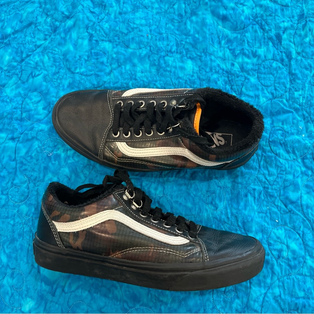 Vans Old Skool MTE Black and Camouflage Men's Sneakers Sz 8 Mens